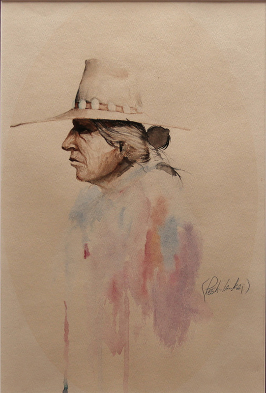 Profile of man wearing hat