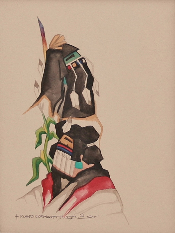 Profiles of two Hopi Kachinas