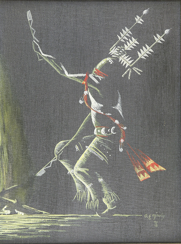 Apache Gaan dancer by fire