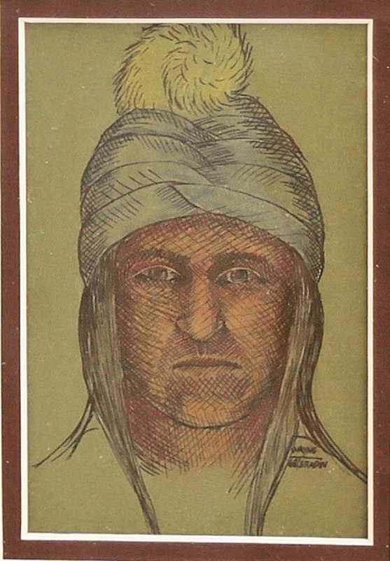 Portrait of Seminole man