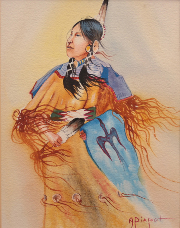 Buckskin dress dancer (Piapot)