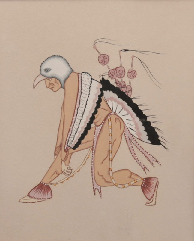 Eagle dancer with eagle headdress