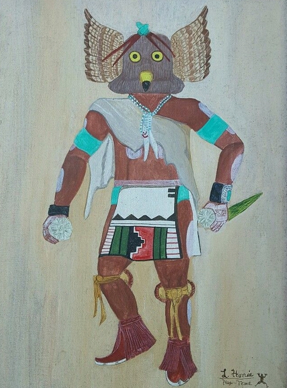 Great Horned Owl Kachina dancer (Honie)