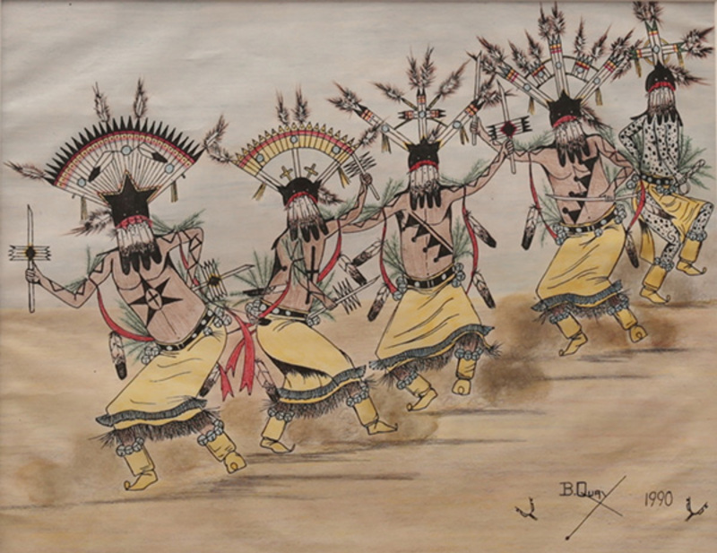 Procession of Gaan dancers