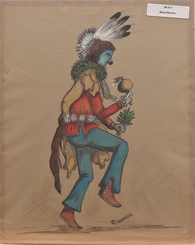 Wolf Kachina dancer (Warner)