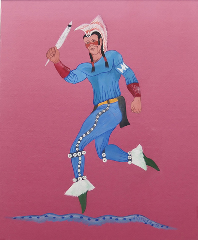 Male dancer in blue