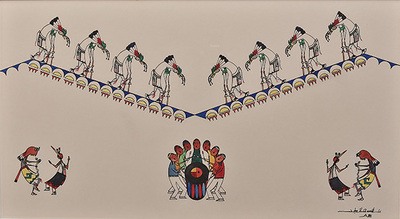 Deer dancers and chanters